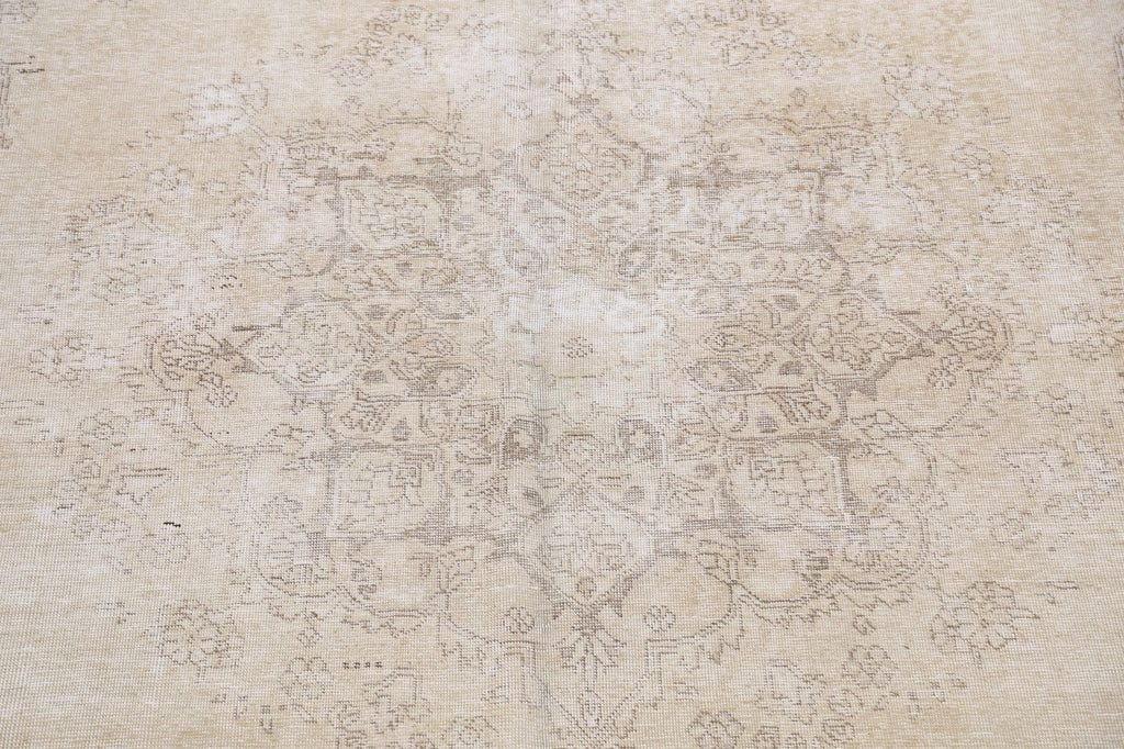 Muted Distressed Tabriz Persian Area Rug 10x12