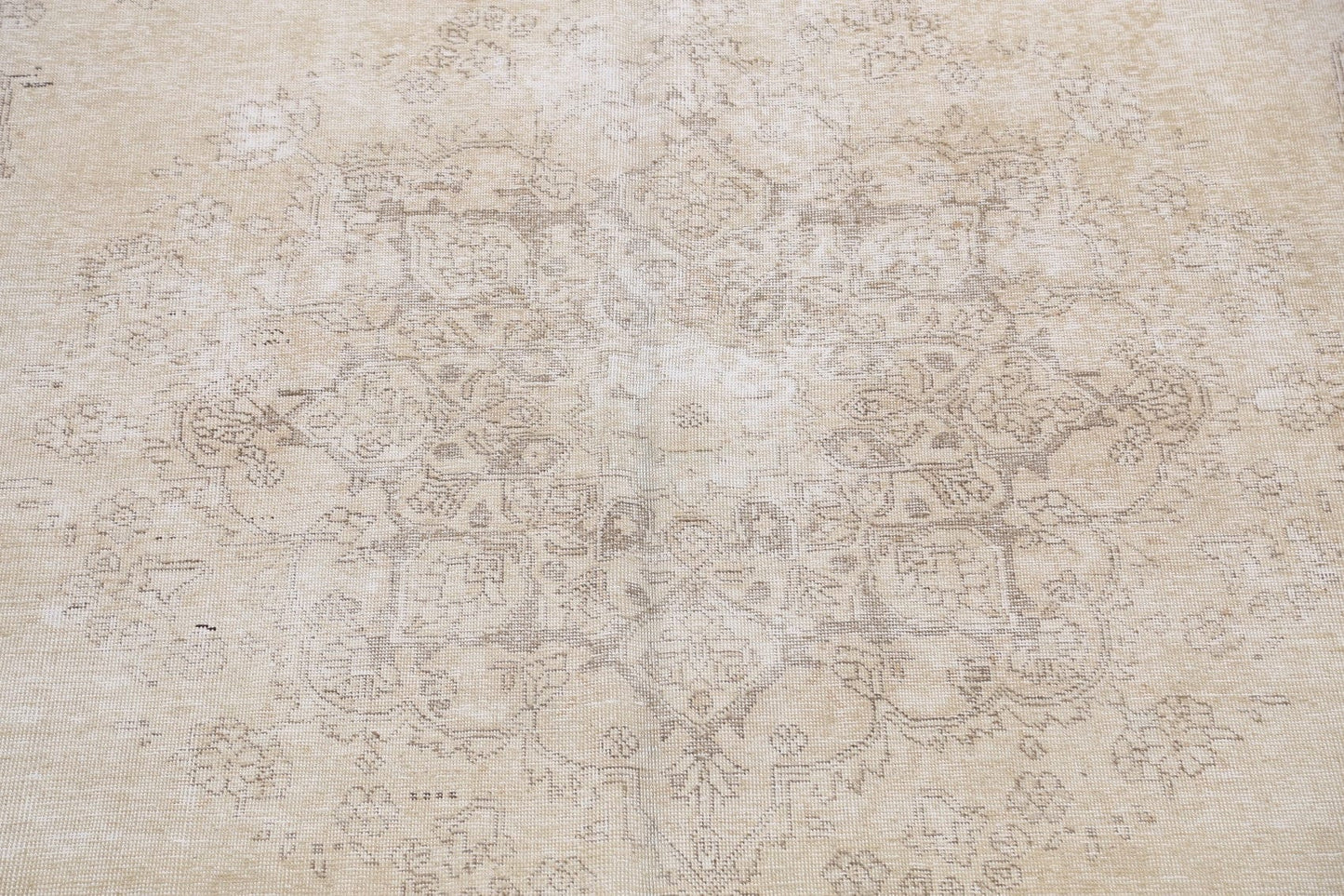 Muted Distressed Tabriz Persian Area Rug 10x12