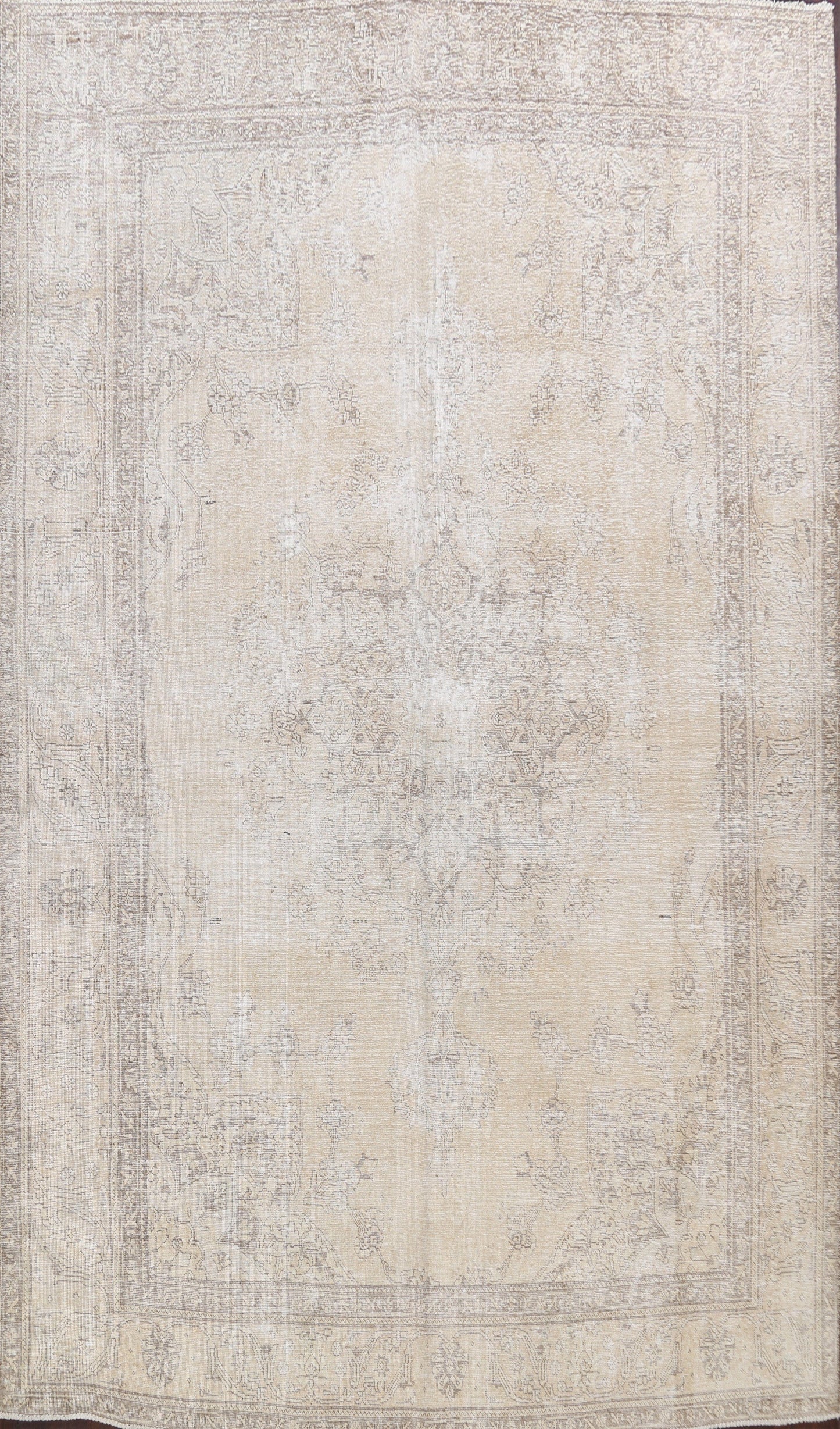 Muted Distressed Tabriz Persian Area Rug 10x12