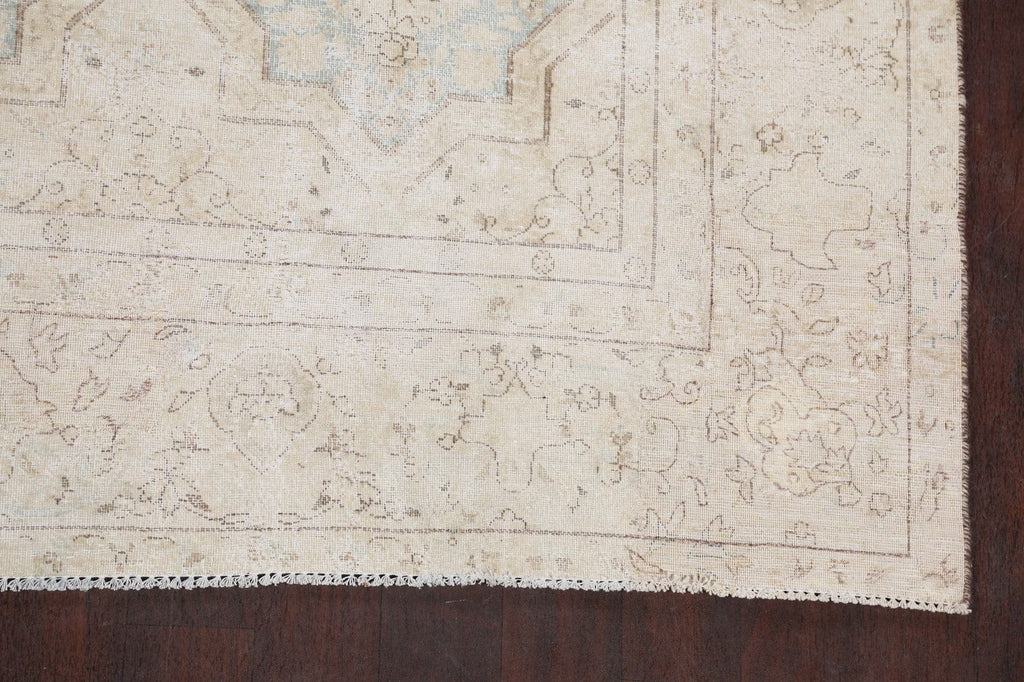 Muted Distressed Kerman Persian Area Rug 8x12