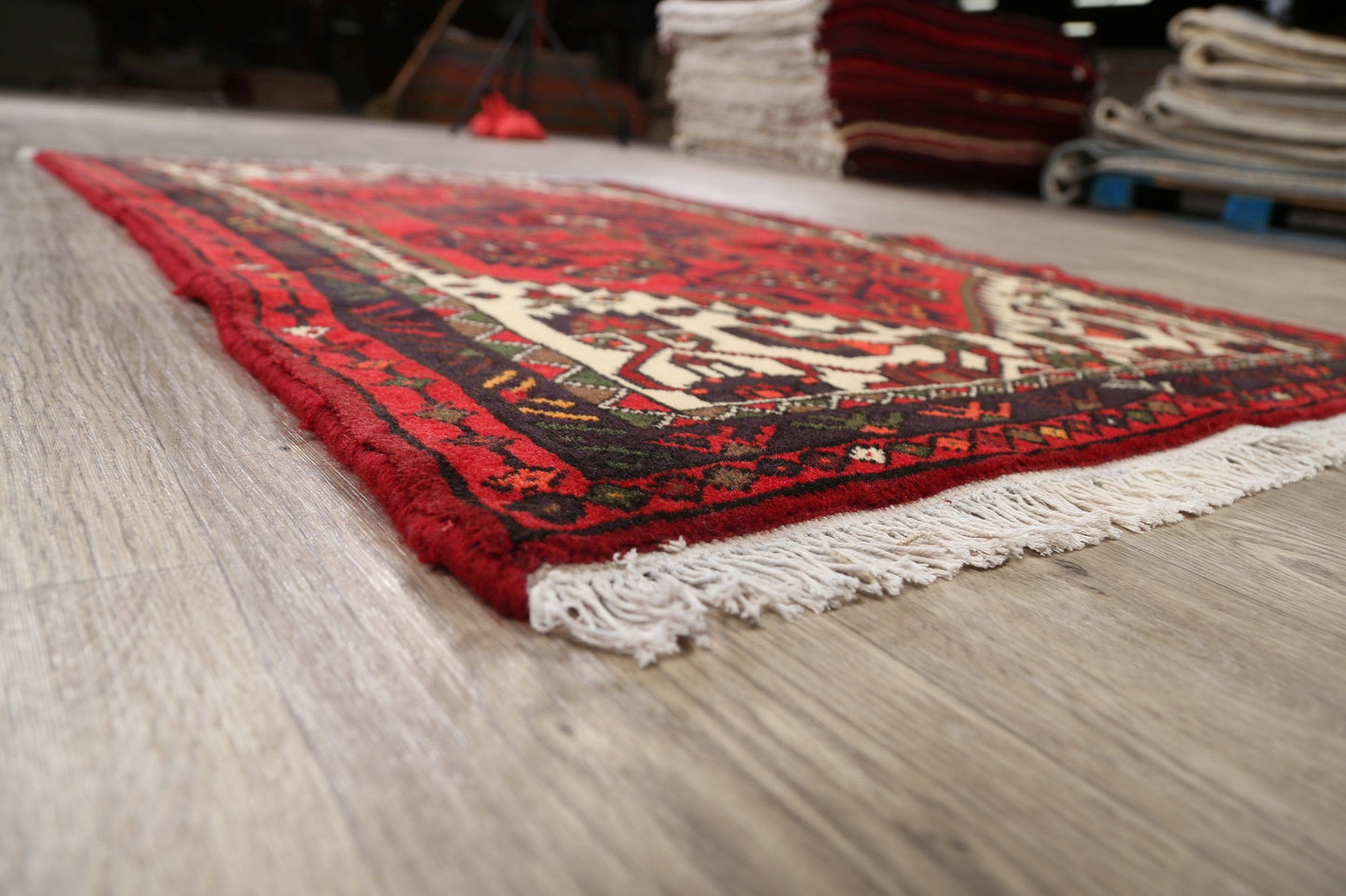 Tribal Hamedan Persian Area Rug 3x5