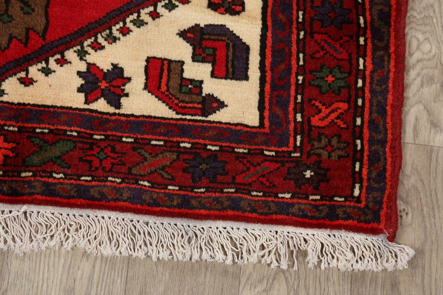 Tribal Hamedan Persian Area Rug 3x5