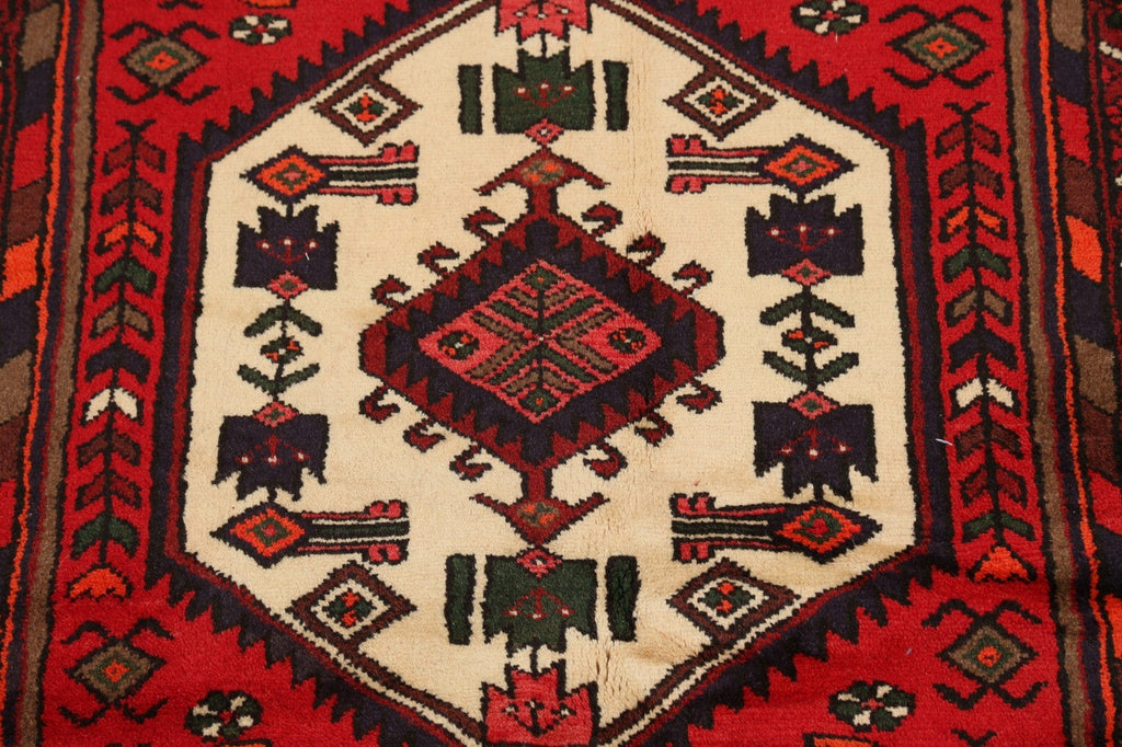 Tribal Geometric Hamedan Persian Area Rug 3x5