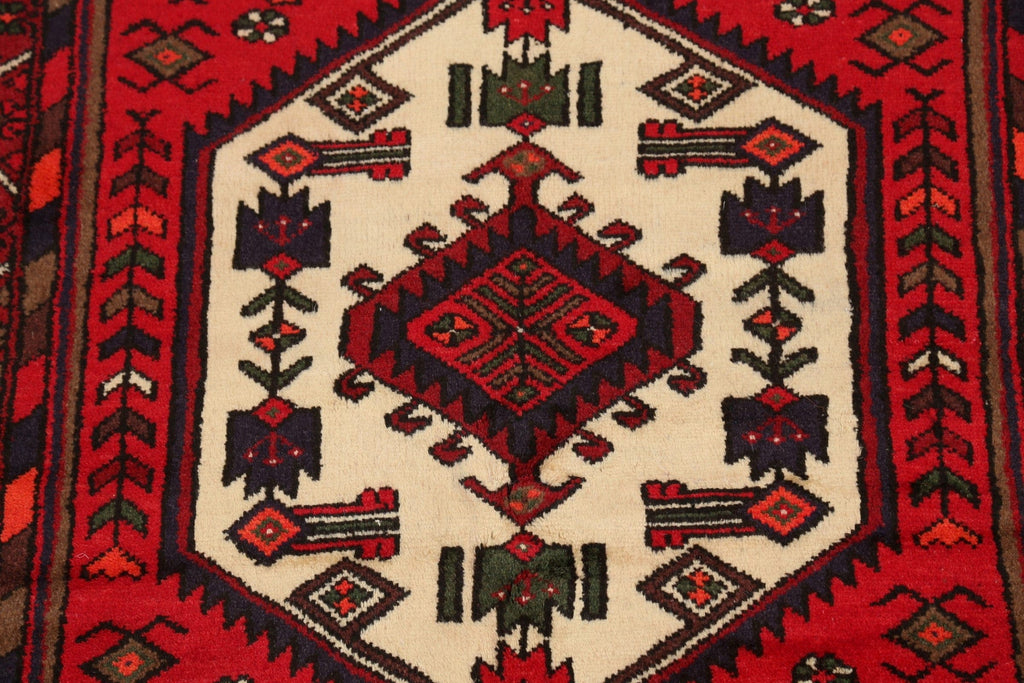 Tribal Geometric Hamedan Persian Area Rug 3x5