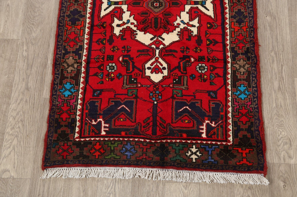 Geometric Hamedan Persian Area Rug 3x5