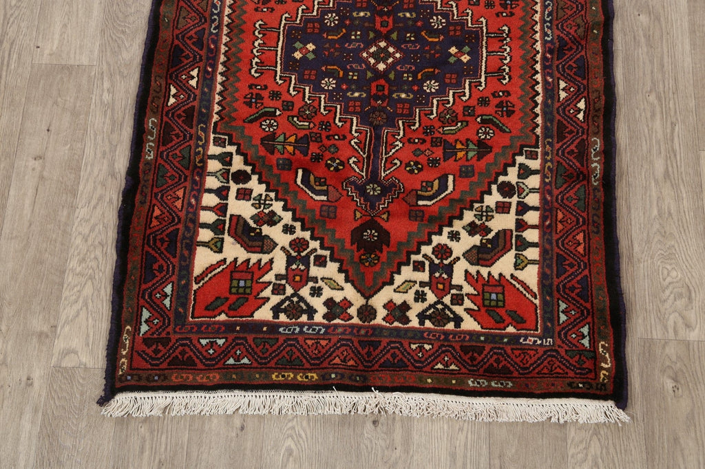 Tribal Geometric Hamedan Persian Area Rug 3x5