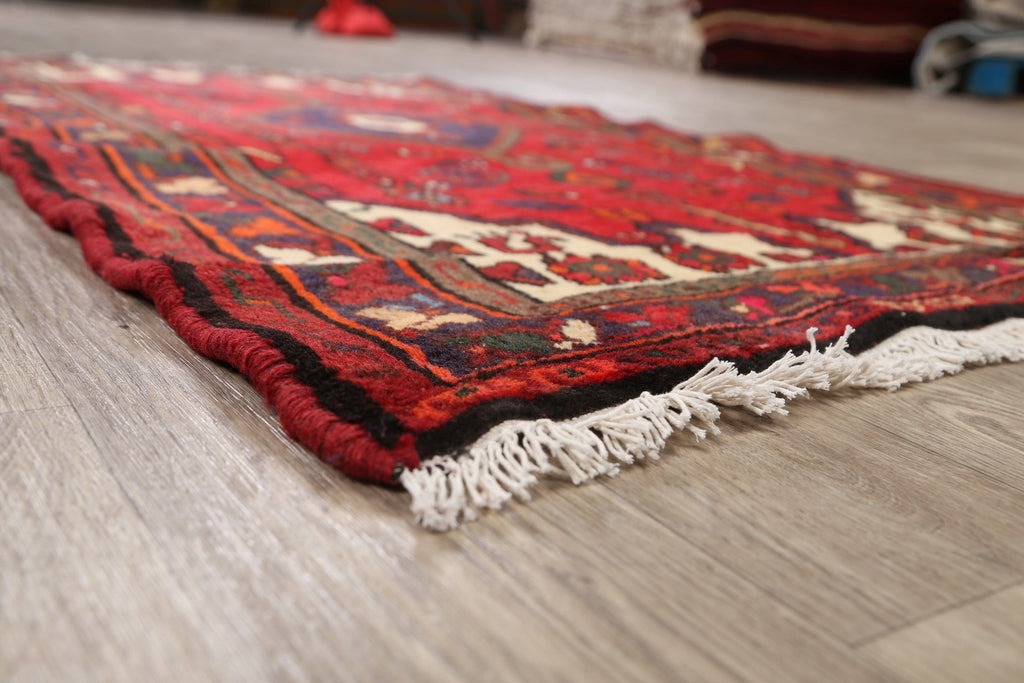 Tribal Hamedan Persian Area Rug 3x5