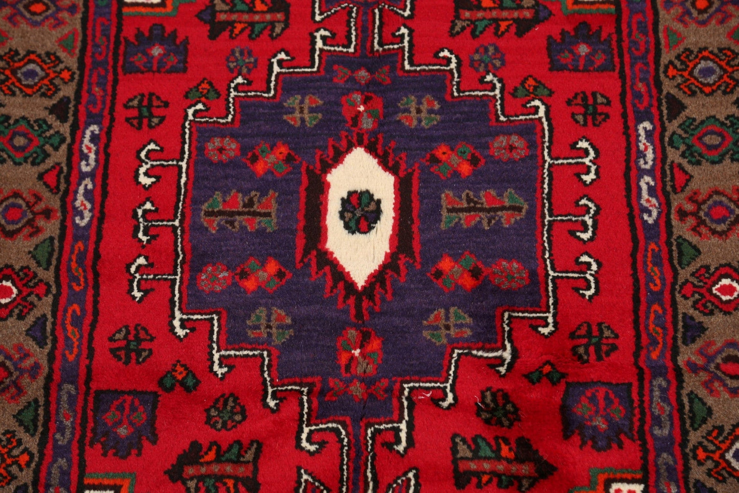 Tribal Hamedan Persian Area Rug 3x5