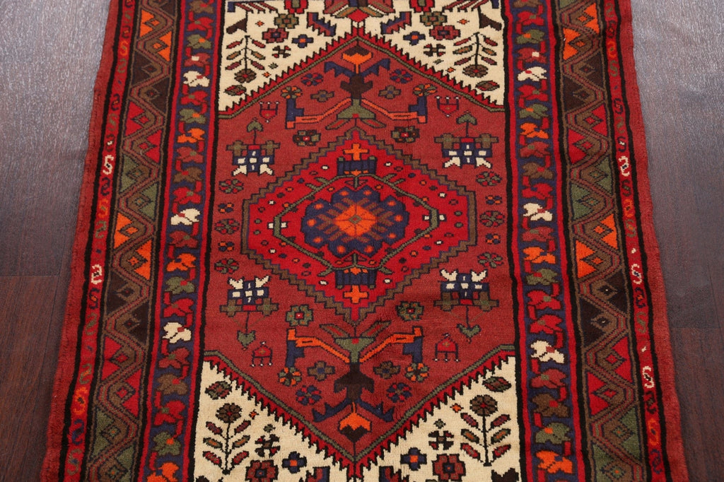 Tribal Hamedan Persian Area Rug 3x5