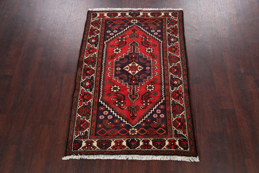 Tribal Geometric Hamedan Persian Area Rug 3x5