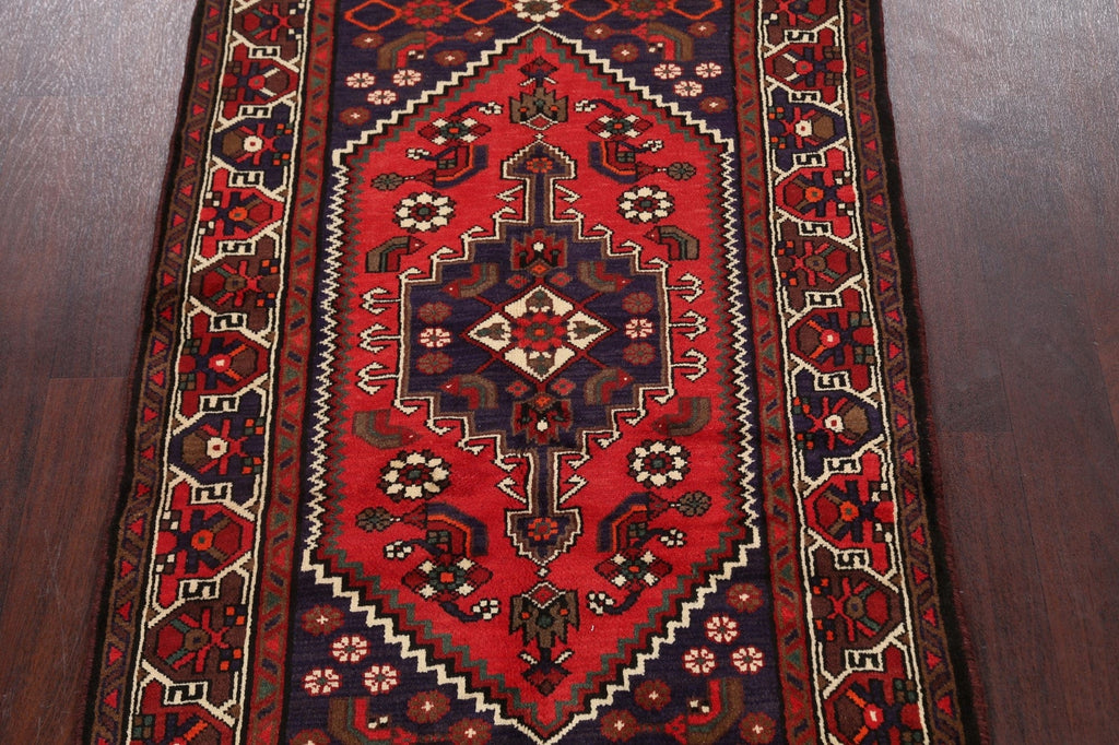 Tribal Geometric Hamedan Persian Area Rug 3x5