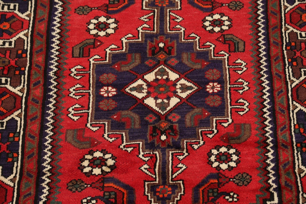 Tribal Geometric Hamedan Persian Area Rug 3x5