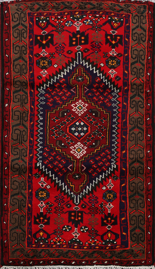 Tribal Hamedan Persian Area Rug 3x5