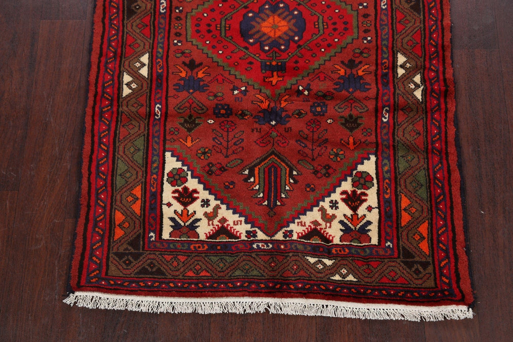 Tribal Hamedan Persian Area Rug 3x5