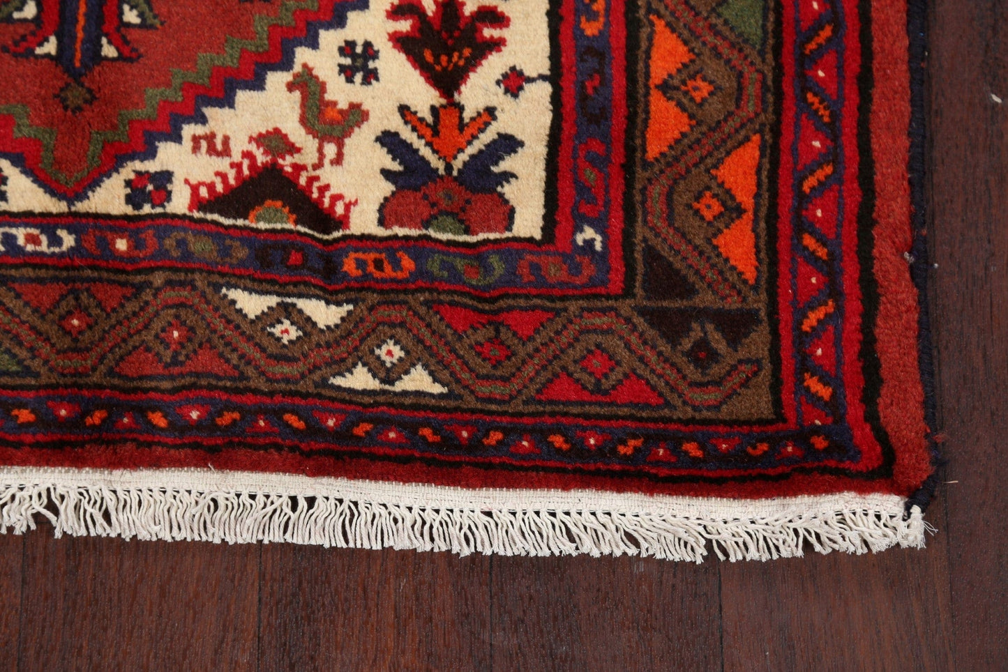 Tribal Hamedan Persian Area Rug 3x5