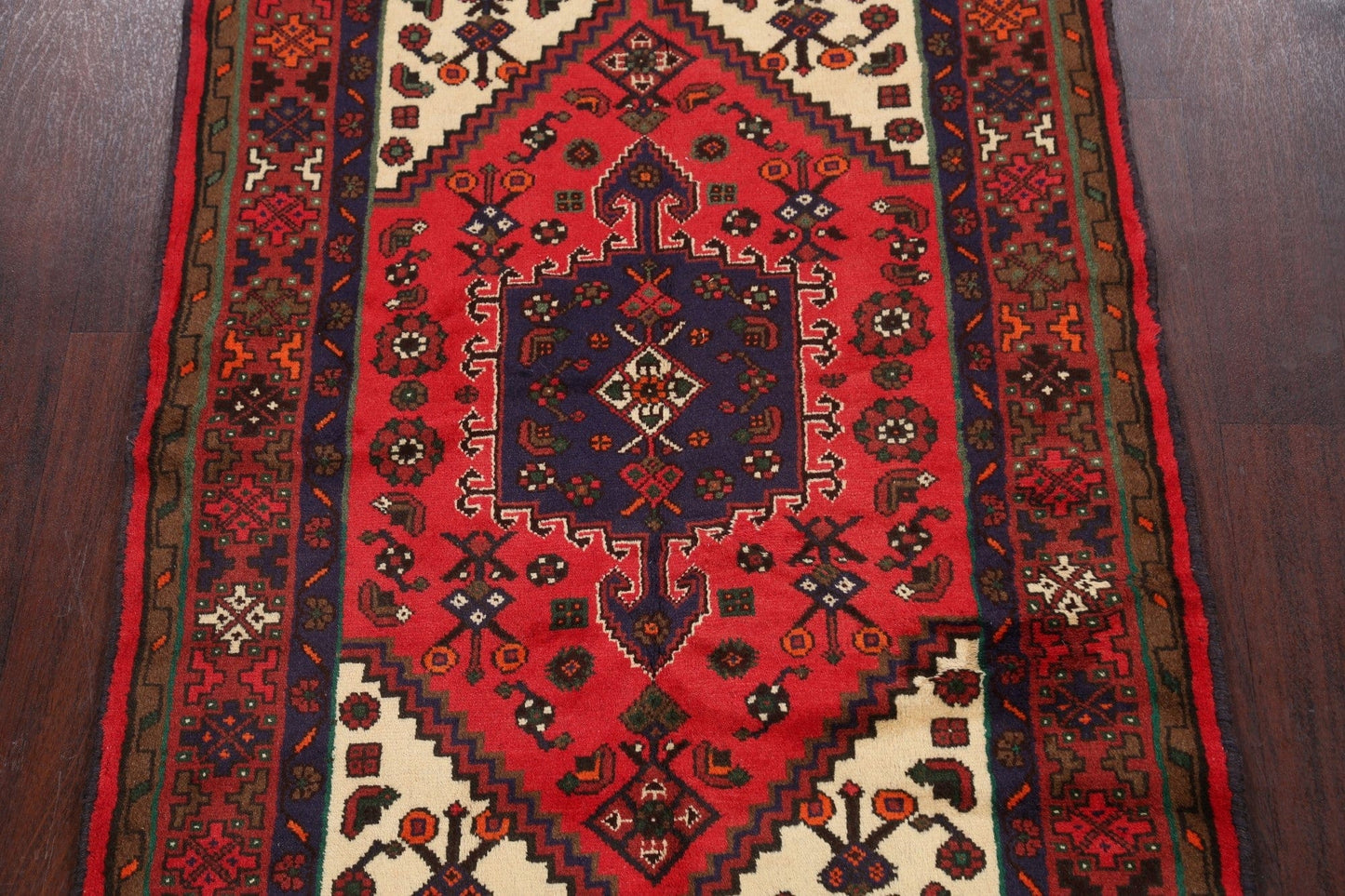 Tribal Hamedan Persian Area Rug 3x5