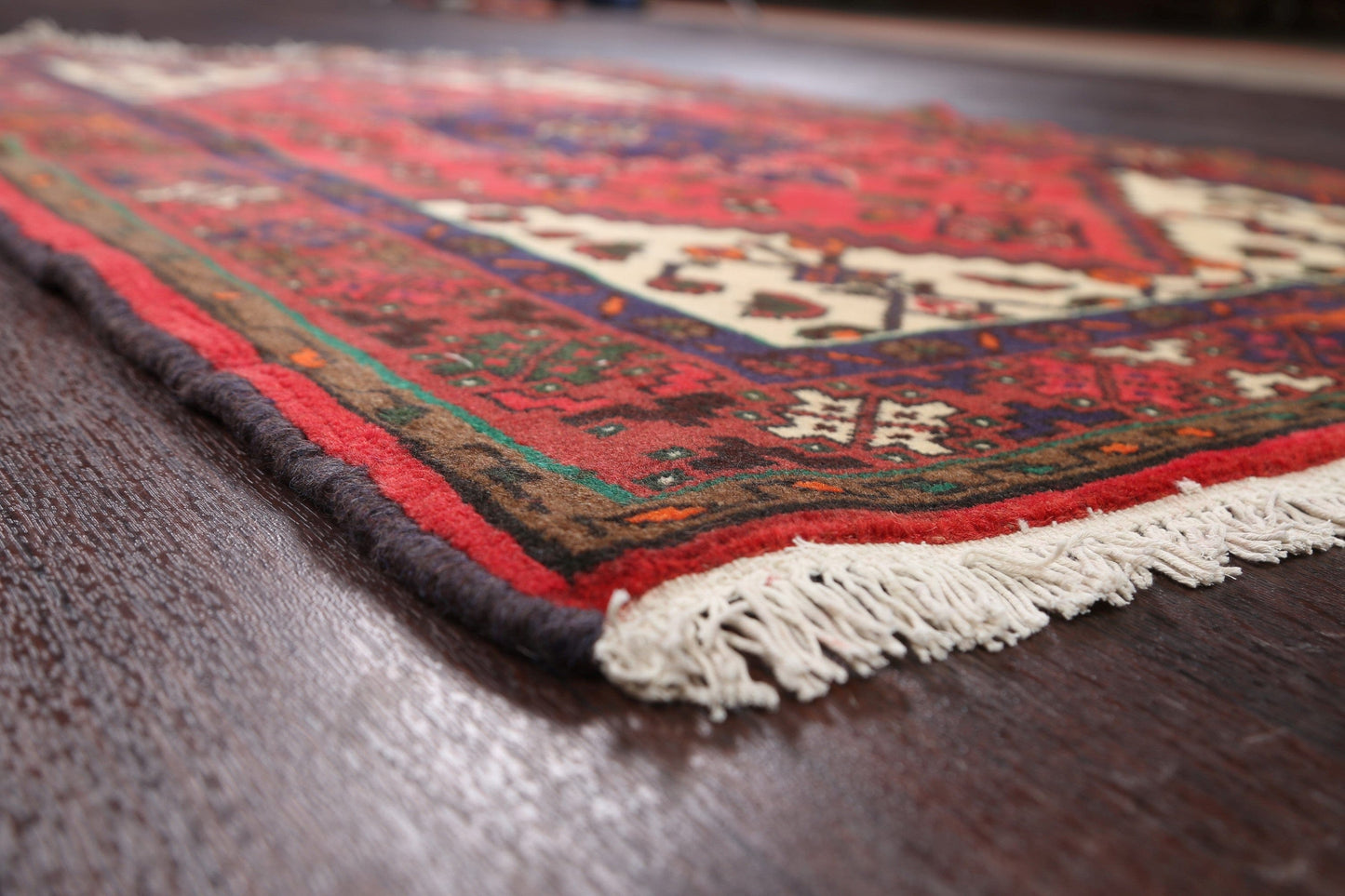 Tribal Hamedan Persian Area Rug 3x5