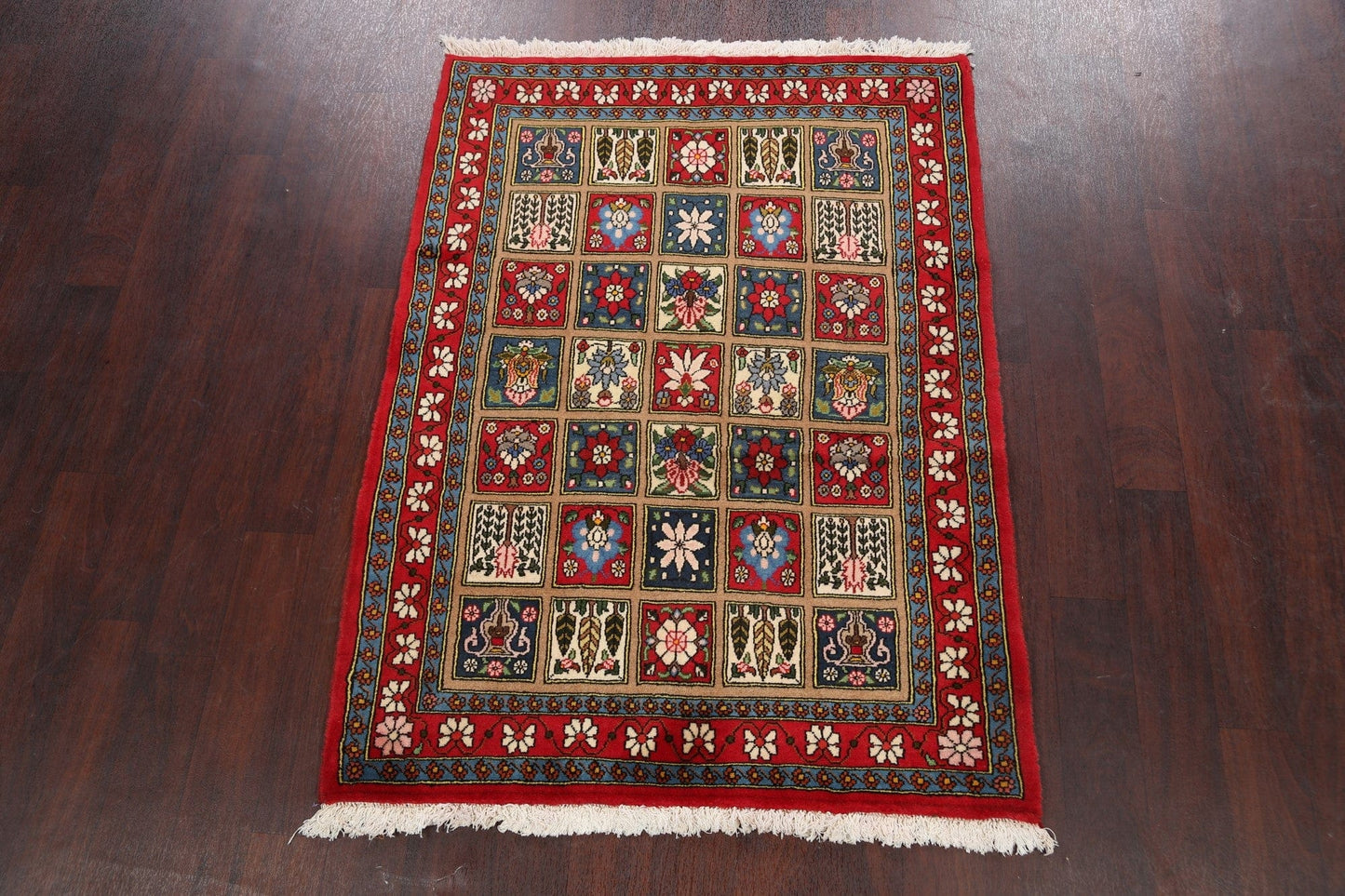 Garden Design Bakhtiari Persian Area Rug 4x5