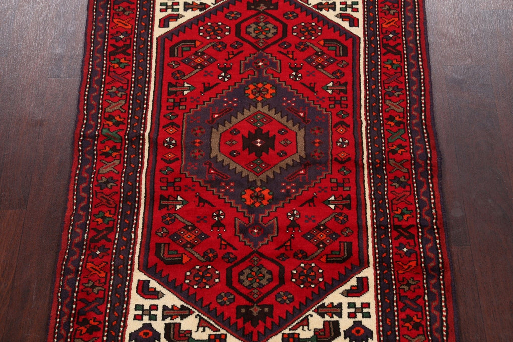 Tribal Hamedan Persian Area Rug 3x5