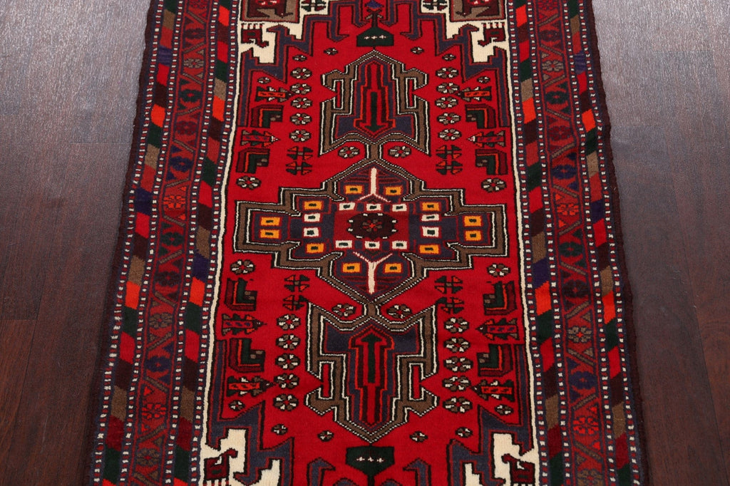 Tribal Geometric Hamedan Persian Area Rug 3x5