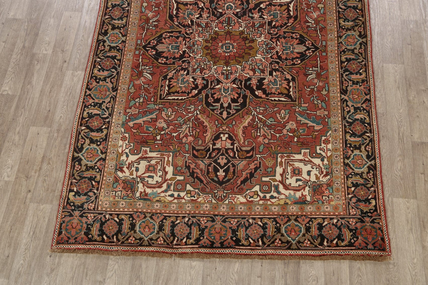 Geometric Heriz Persian Area Rug 7x10