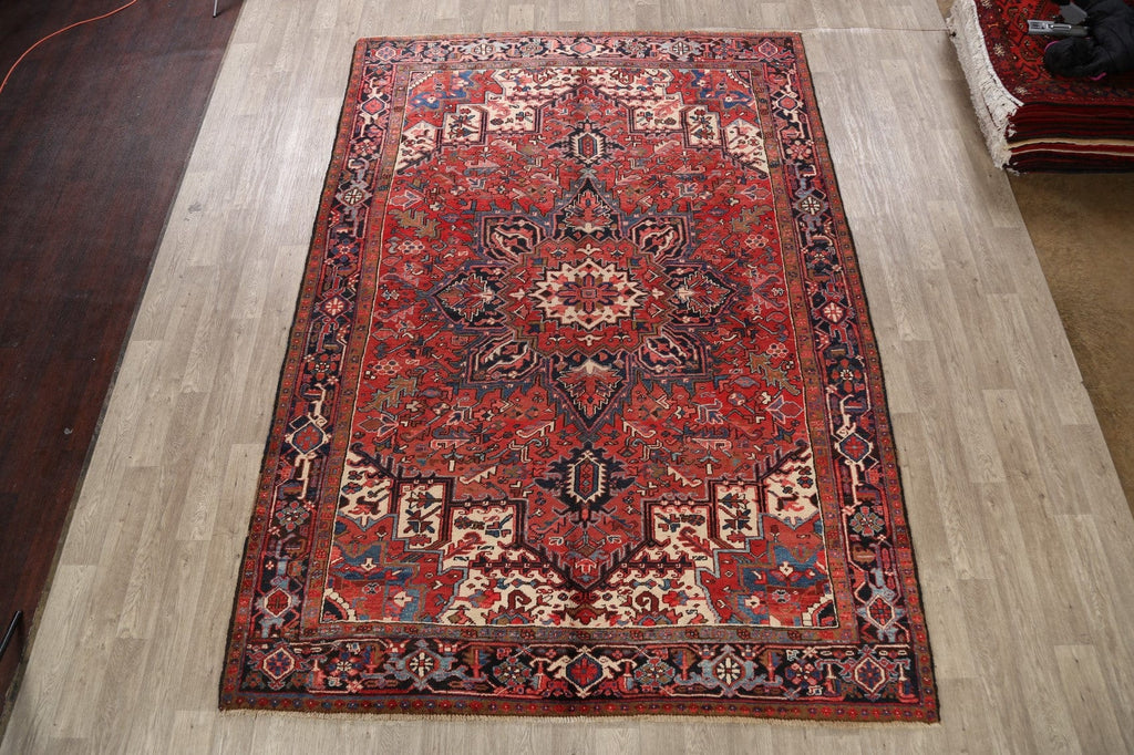 Geometric Heriz Persian Area Rug 8x11