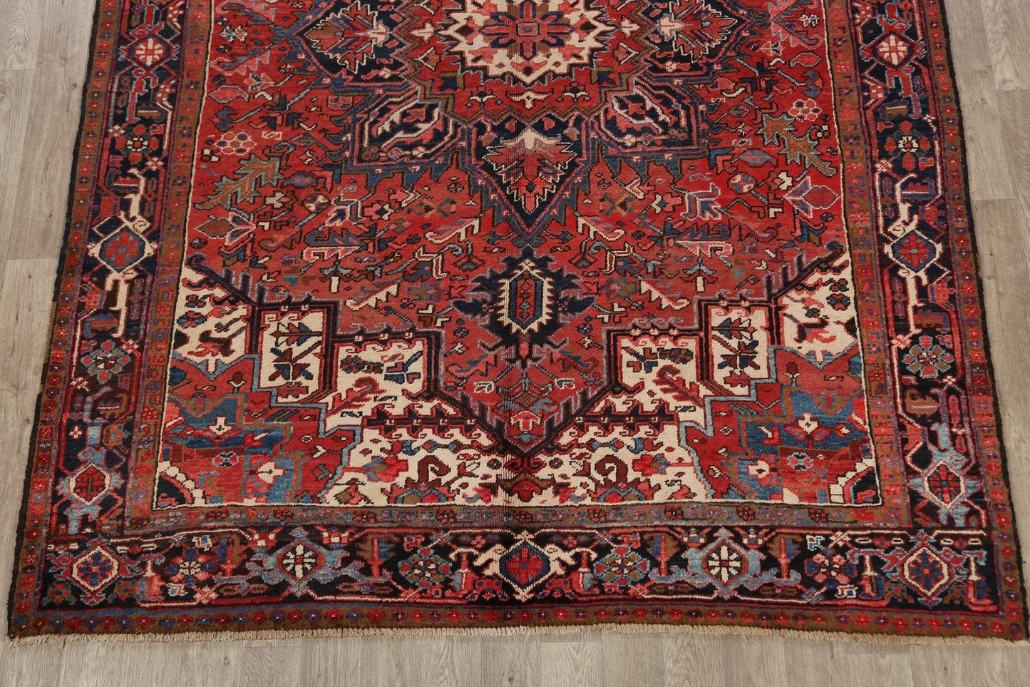 Geometric Heriz Persian Area Rug 8x11