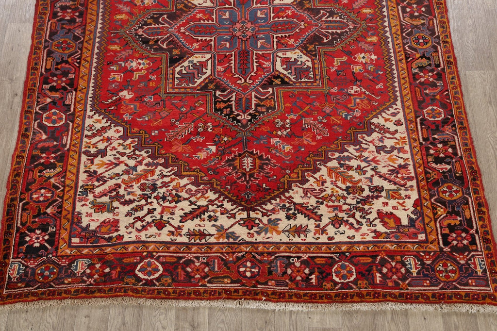 Geometric Heriz Persian Area Rug 7x10