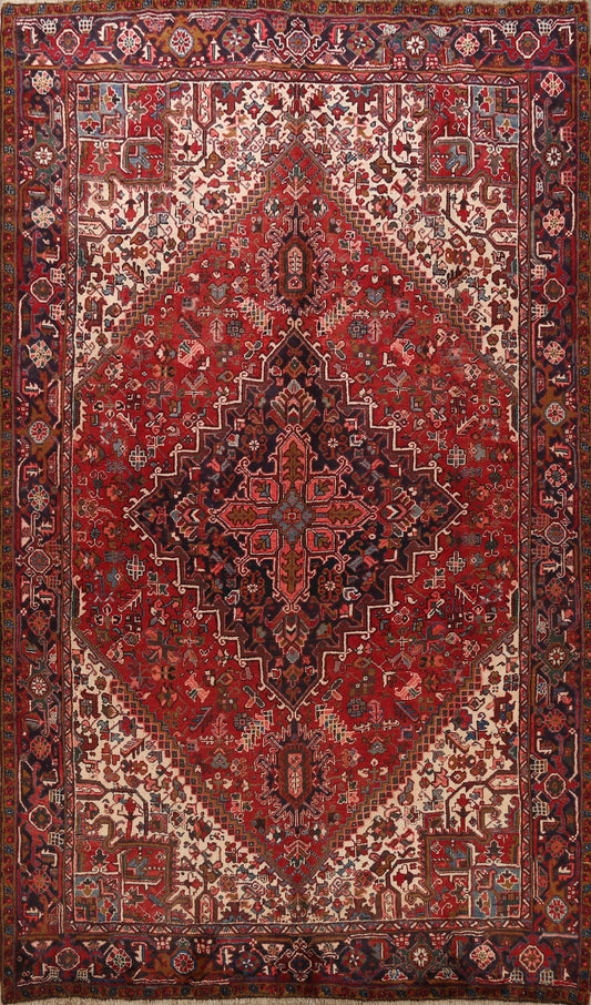 Geometric Heriz Persian Area Rug 9x11