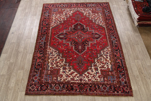 Geometric Heriz Persian Area Rug 8x11