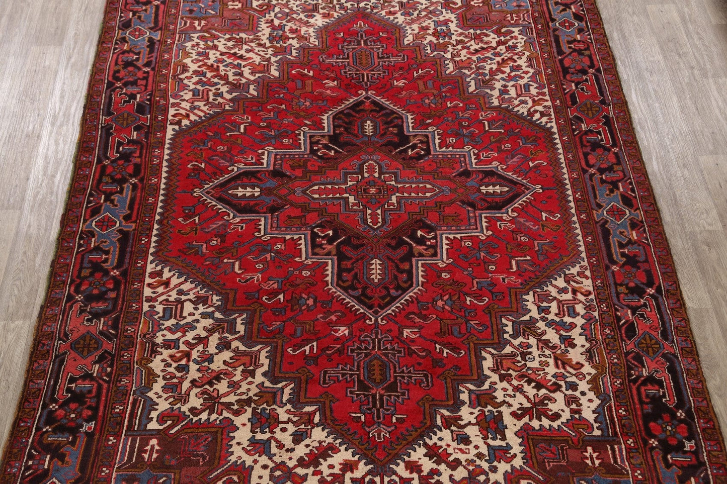 Geometric Heriz Persian Area Rug 8x11