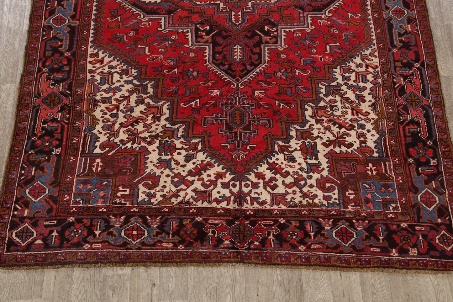 Geometric Heriz Persian Area Rug 8x11