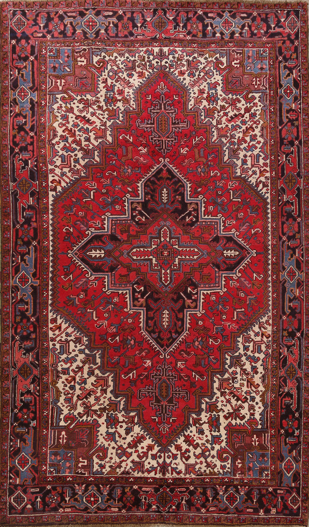 Geometric Heriz Persian Area Rug 8x11