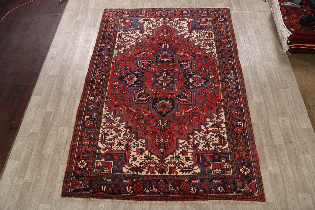 Geometric Heriz Persian Area Rug 8x11