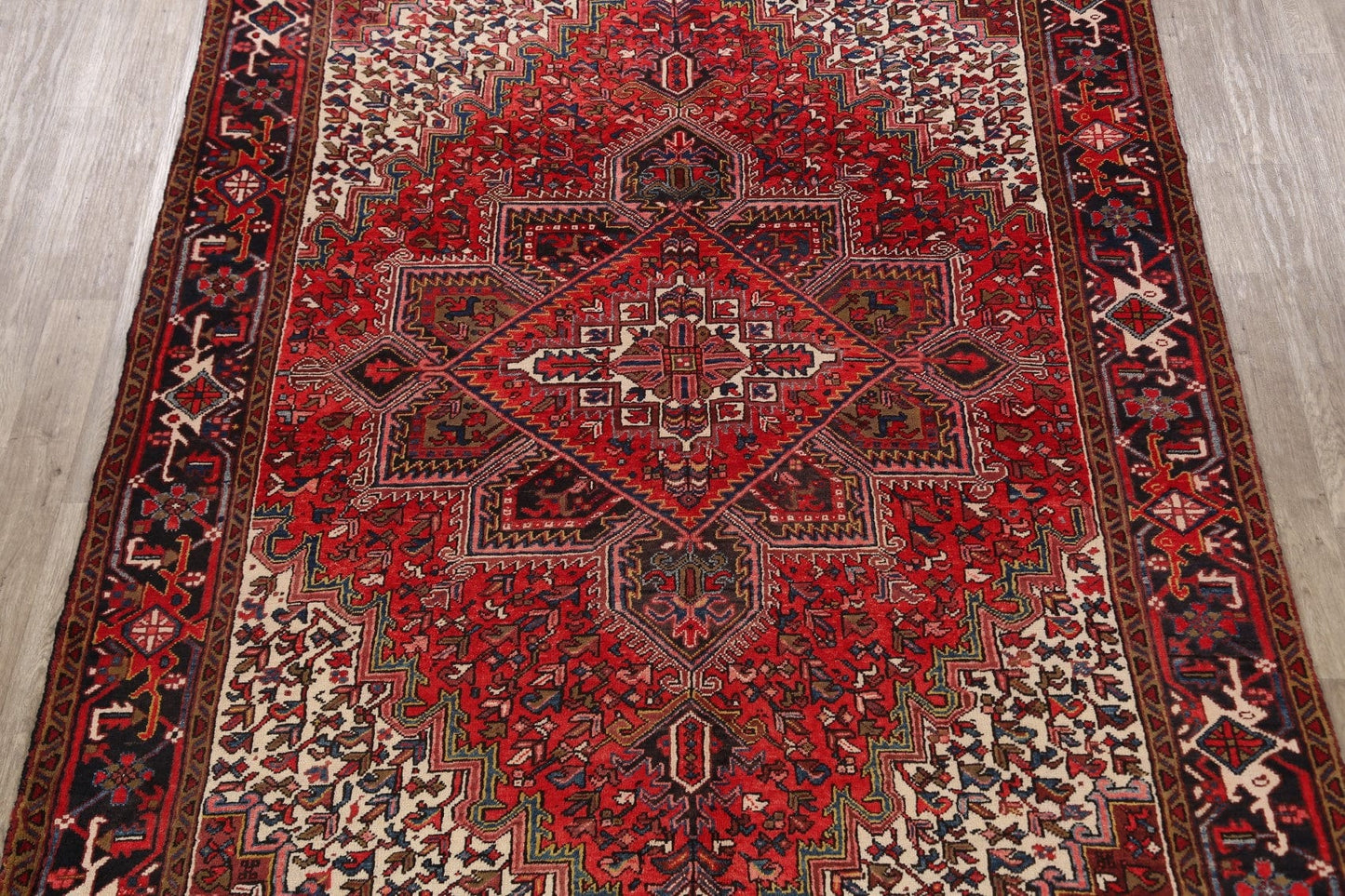 Geometric Heriz Persian Area Rug 8x11