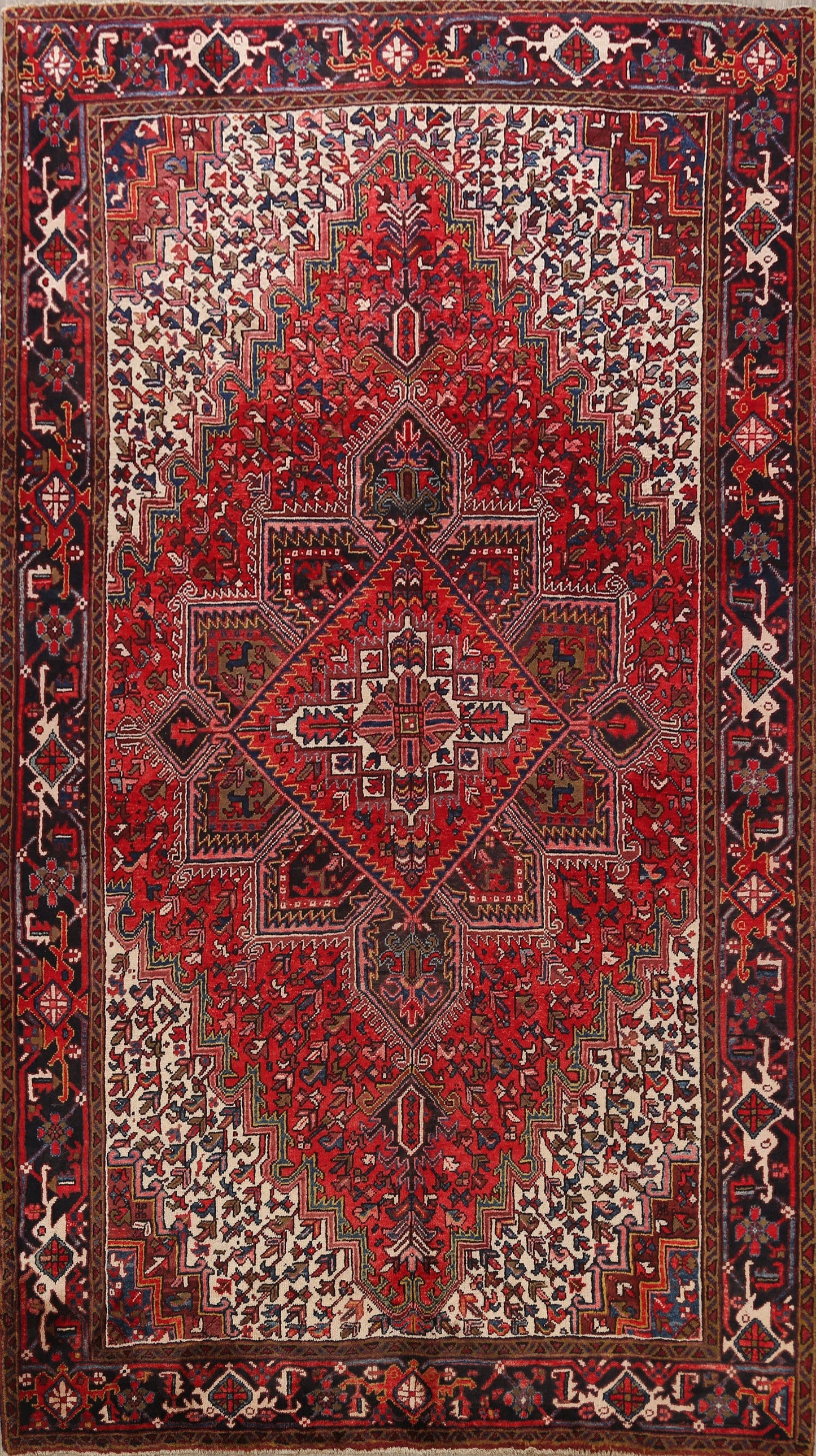 Geometric Heriz Persian Area Rug 8x11