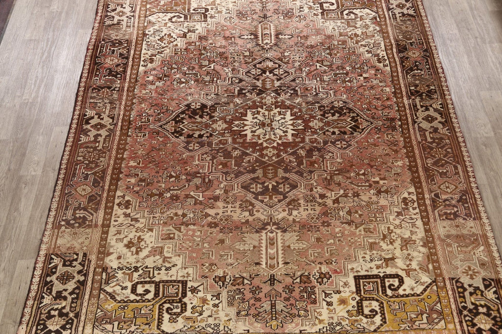 Geometric Heriz Persian Area Rug 9x11