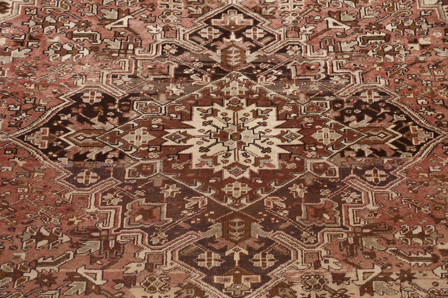 Geometric Heriz Persian Area Rug 9x11