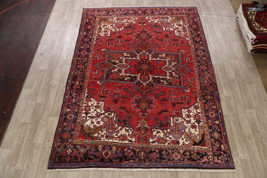 Geometric Heriz Persian Area Rug 8x11