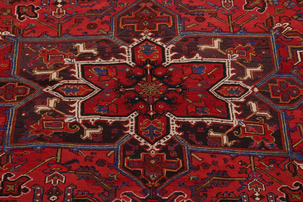 Geometric Heriz Persian Area Rug 8x11