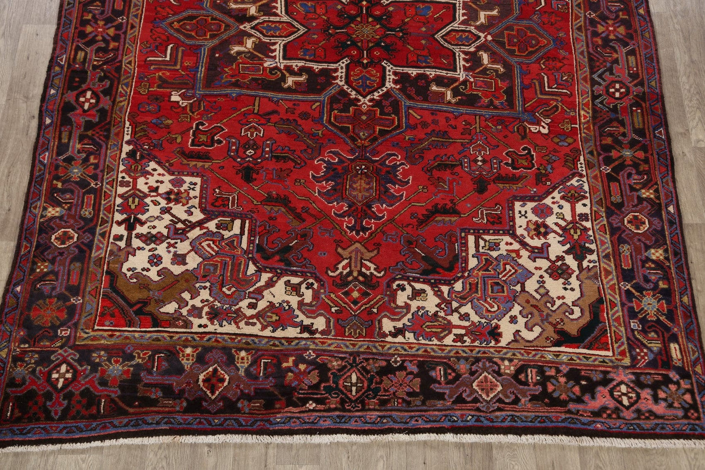 Geometric Heriz Persian Area Rug 8x11