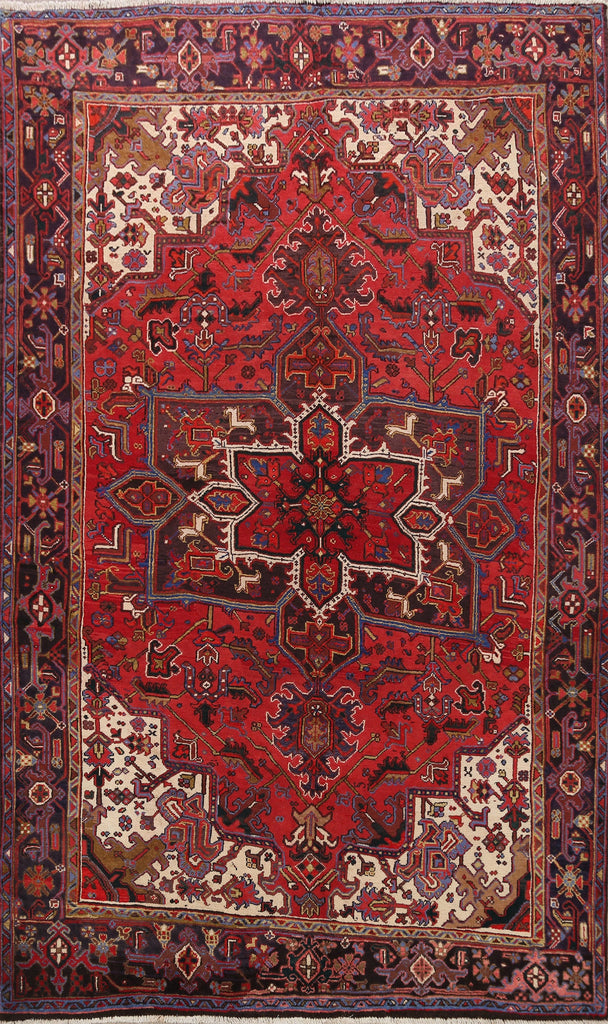 Geometric Heriz Persian Area Rug 8x11