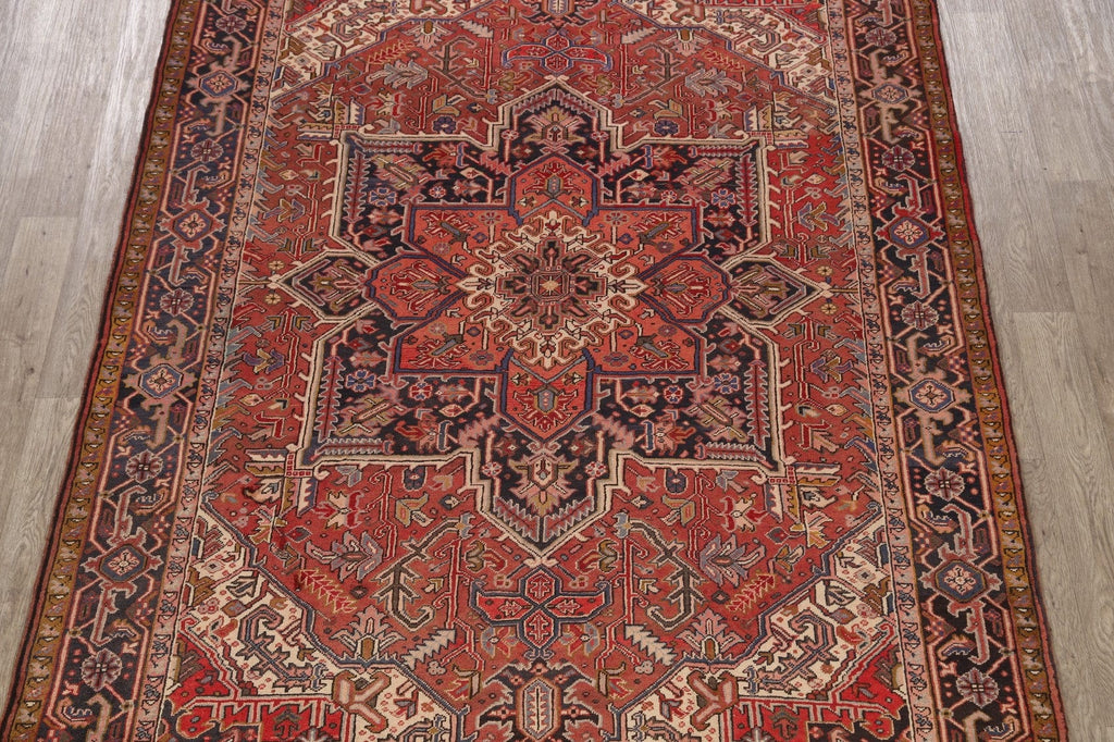 Geometric Heriz Persian Area Rug 7x10