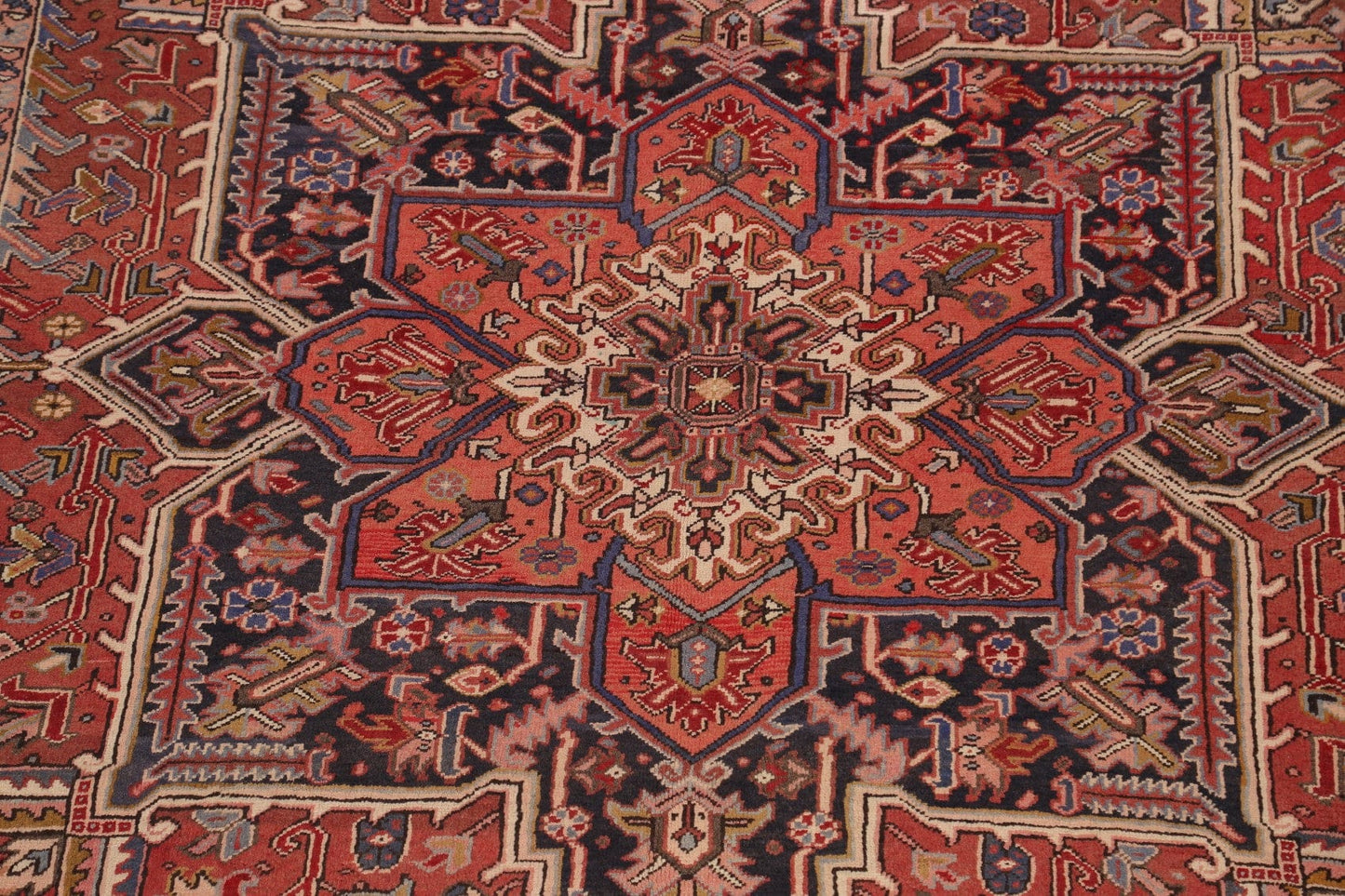 Geometric Heriz Persian Area Rug 7x10