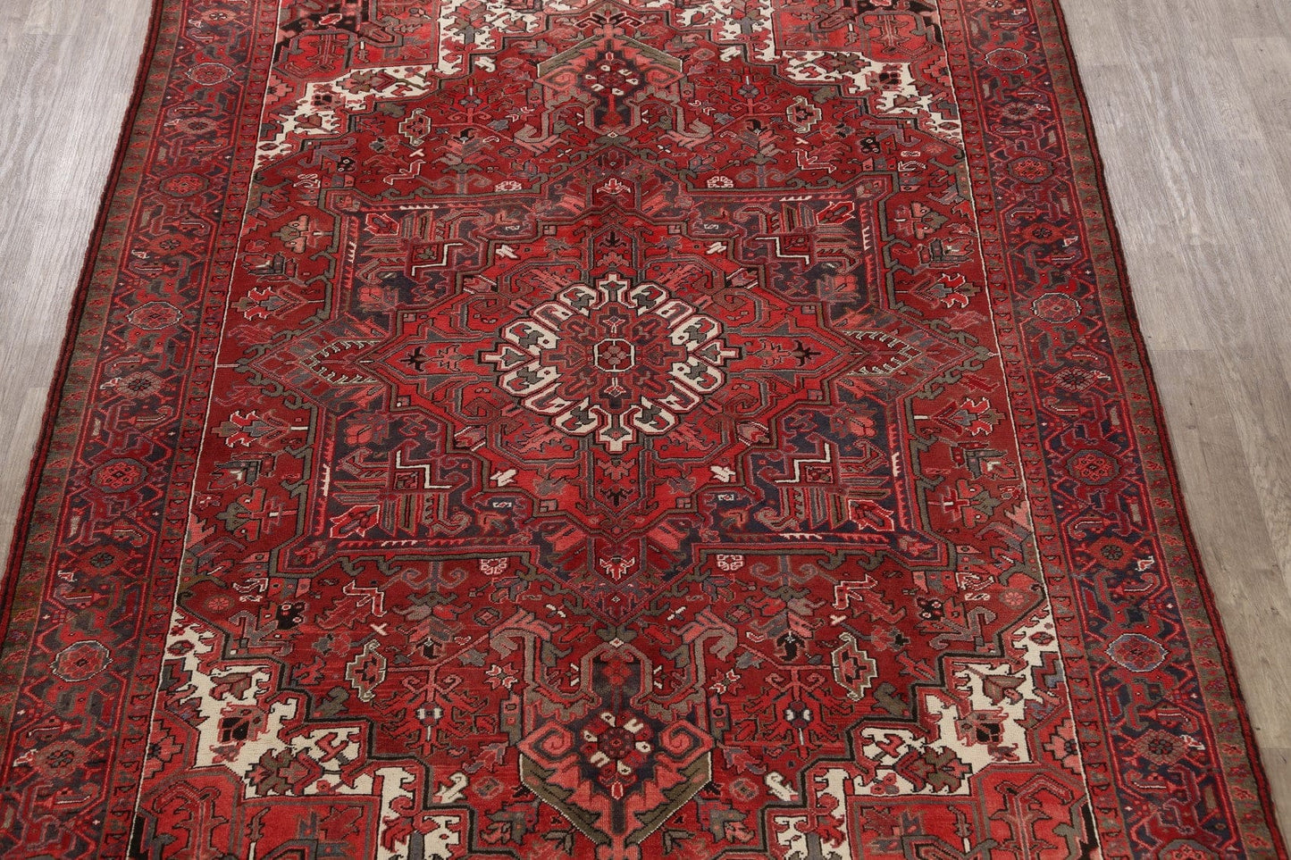 Geometric Heriz Persian Area Rug 8x12