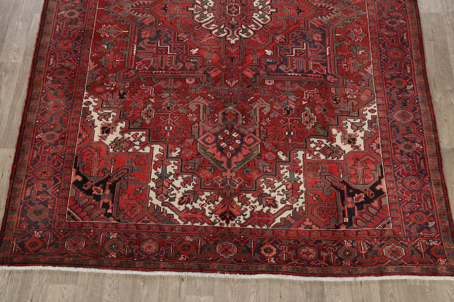 Geometric Heriz Persian Area Rug 8x12