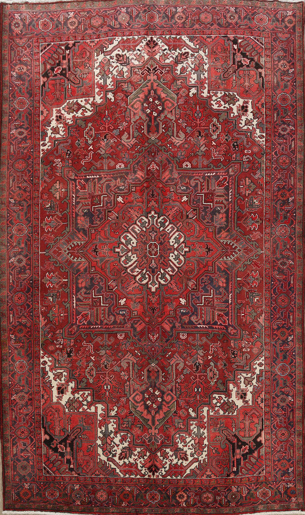 Geometric Heriz Persian Area Rug 8x12