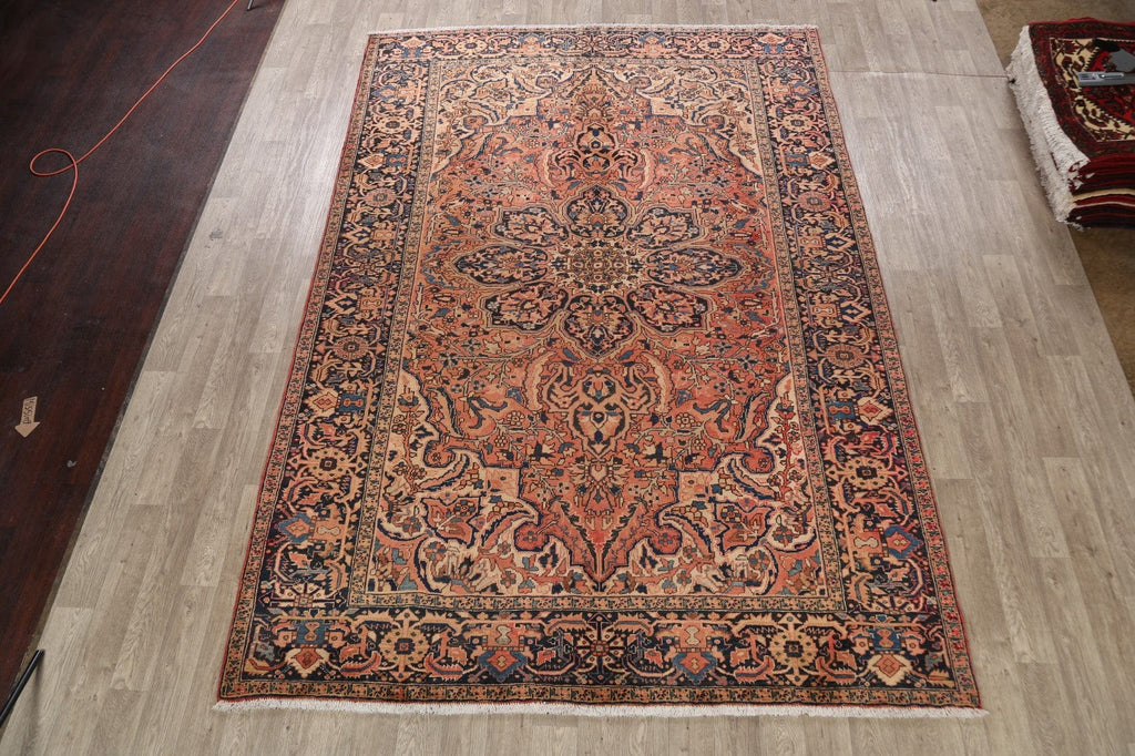 Floral Heriz Persian Area Rug 8x12