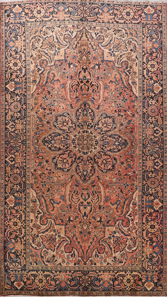 Floral Heriz Persian Area Rug 8x12