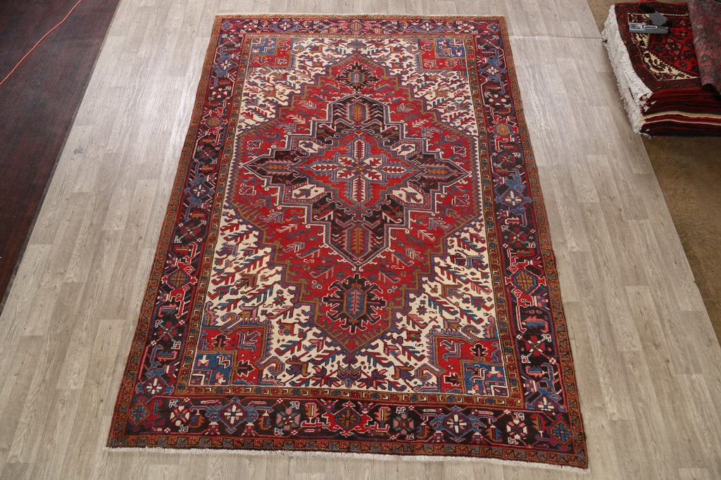 Geometric Heriz Persian Area Rug 8x11